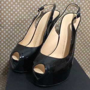 Giuseppe Zanotti black Monro 105 Vernice platforms